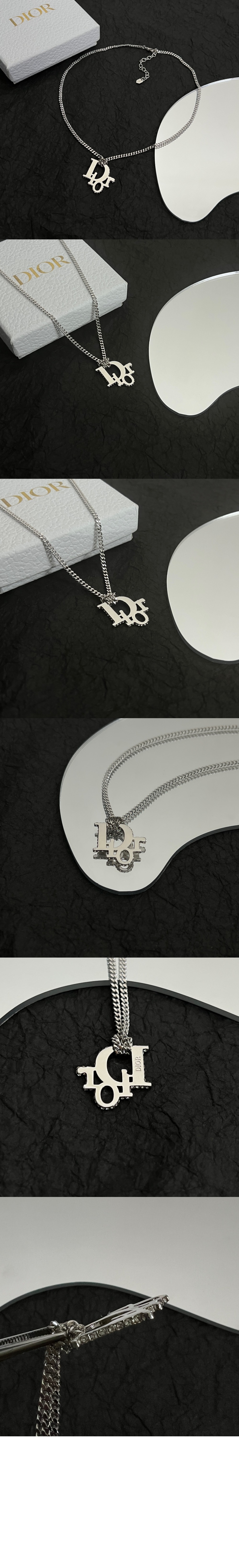 Dior Oblique 펜던트 목걸이 N1284