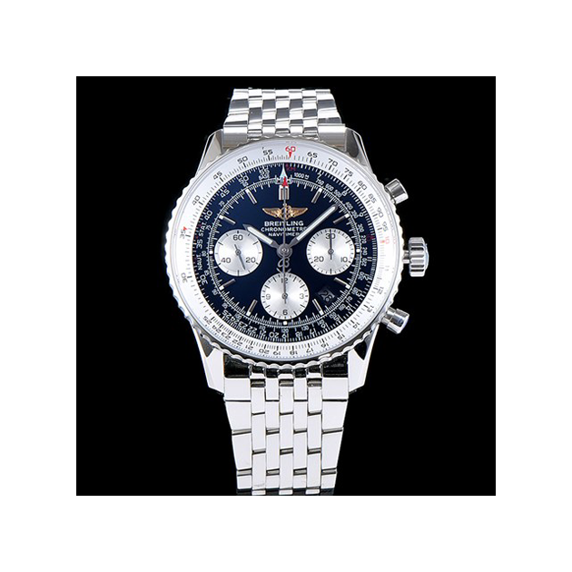 BREITLING 브라이틀링 신형 "네비타이머1 B01크로노그래프" 43mm 블루 다이얼 7750B-2오토매틱 무브먼트 bre0318 - Breitling Navitimer Bracelet Best Edition Chronograph Blue Dial 7750B-2 High Quilty Automatic Movement