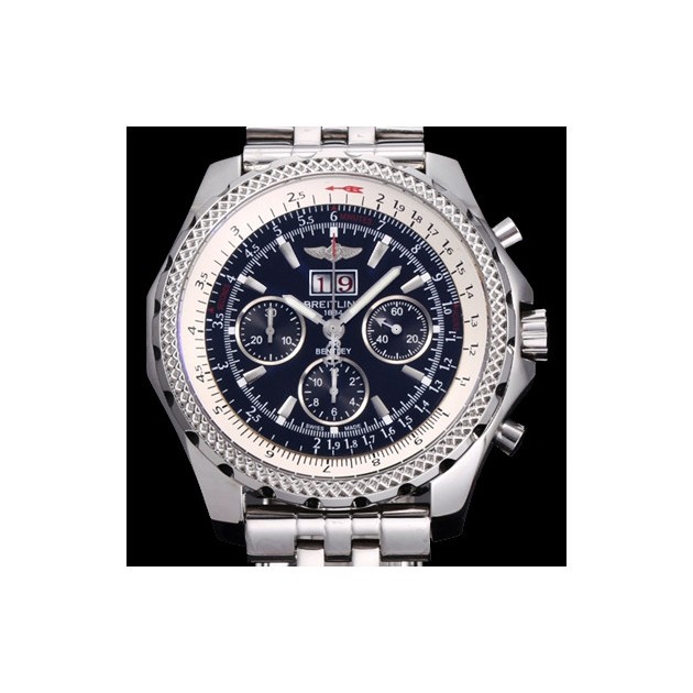 BREITLING 브라이틀링 벤틀리 6.75 빅데이트 블랙 다이얼 오토매틱 무브먼트 스크레치 방지 사파이어 크리스탈 글라스 등등 최고옵션 bre0199 - Breitling Bently 6.75 Edition Black Dial Automatic Movement