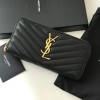 SAINT LAURENT 생로랑 마틀라세 지퍼 지갑 (금장/은장)