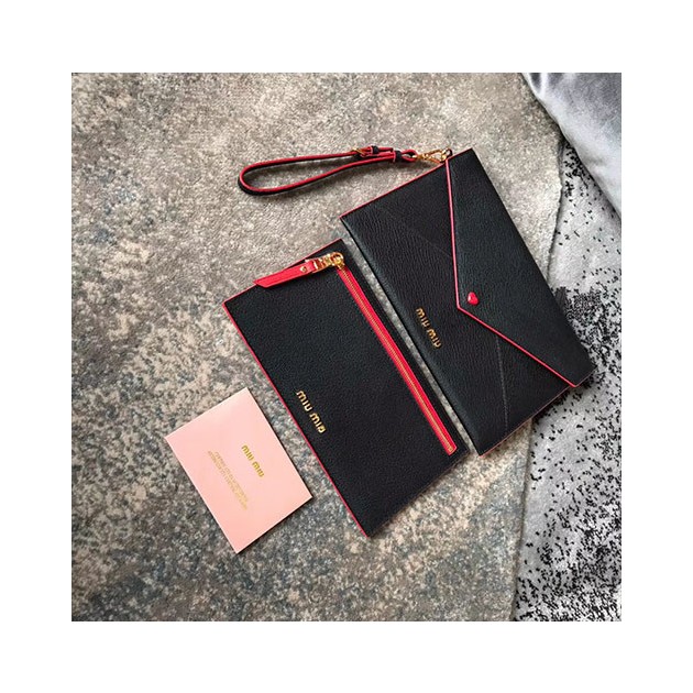 MIUMIU 미우미우 마드라스 가죽지갑 3COLOR