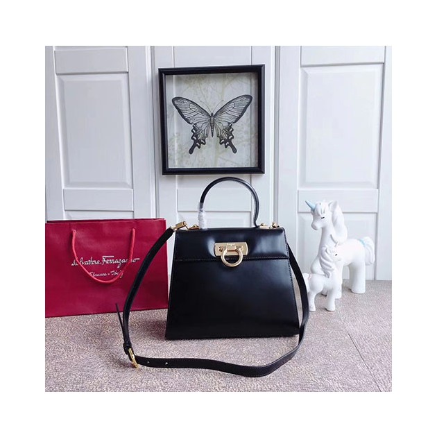 FERRAGAMO 페레가모 간치니 탑 핸들백 25cm 21E889-1