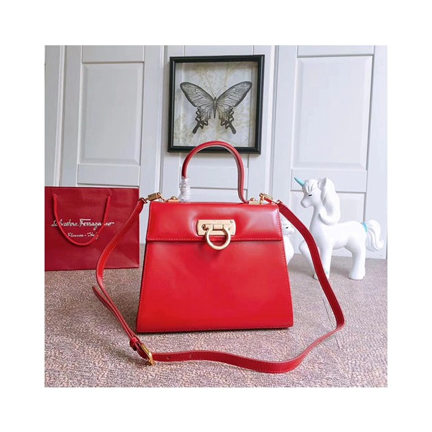 FERRAGAMO 페레가모 간치니 탑 핸들백 25cm 21E889-3