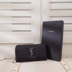 SAINT LAURENT 생로랑 지퍼 어라운드 지갑 455681
