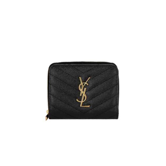 SAINT LAURENT 생로랑 모노그램 컴팩트 지퍼어라운드 지갑