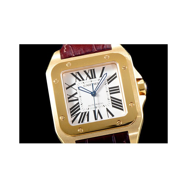 CARTIER 까르띠에 산토스 남성용-3 수정형 W20078Y1