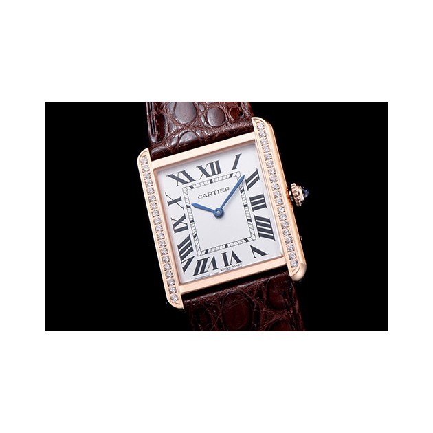 CARTIER 까르띠에 탱크 솔로 남성용-66 쿼츠 (LARGE)