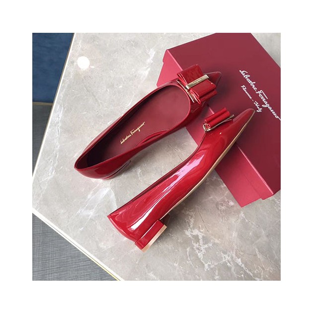 FERRAGAMO 페레가모 더블보우 플랫 M1620-4