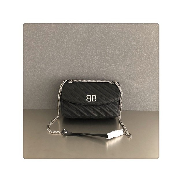 BALENCIAGA 발렌시아가 BB 라운드 체인 숄더백 B90080