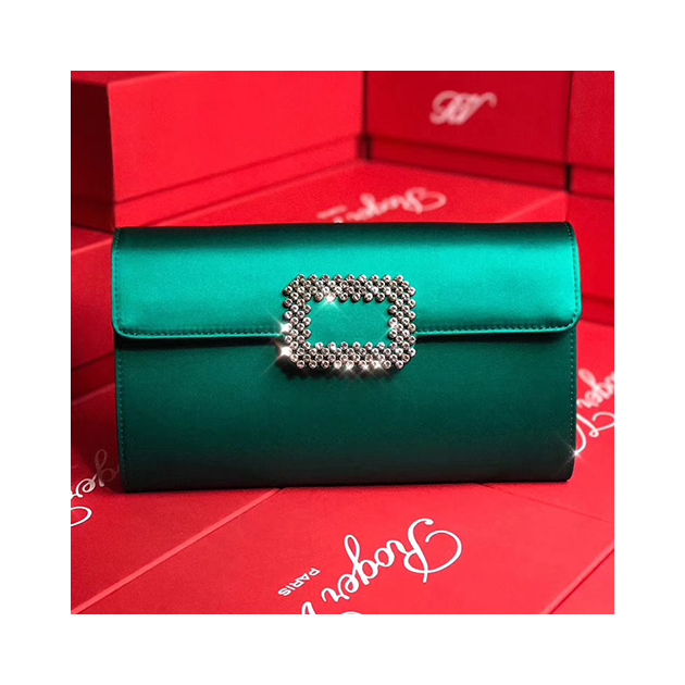 ROGER VIVIER 로저비비에 실크 소프트 클러치 체인숄더 24CM R50025