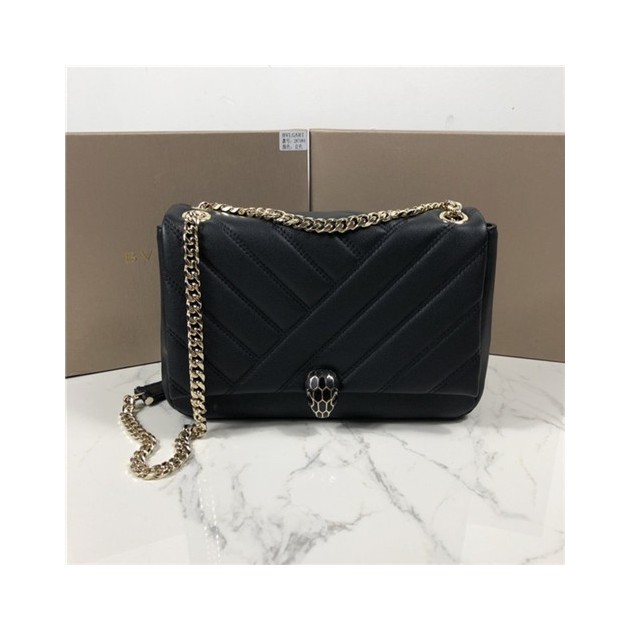 BULGARI 불가리 세르펜티 카보숑 라지 숄더백 BV287984-2