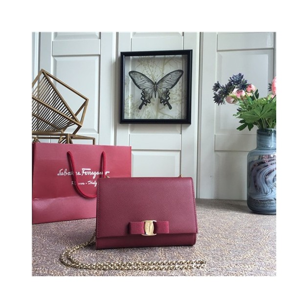 FERRAGAMO 페레가모 미니 체인 숄더백 19CM 22B558-1