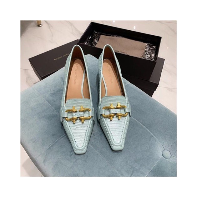 BOTTEGA VENETA 보테가베네타 키튼 힐 송치 가죽 로퍼 굽높이4.5CM  BV90610-2 2020/신상