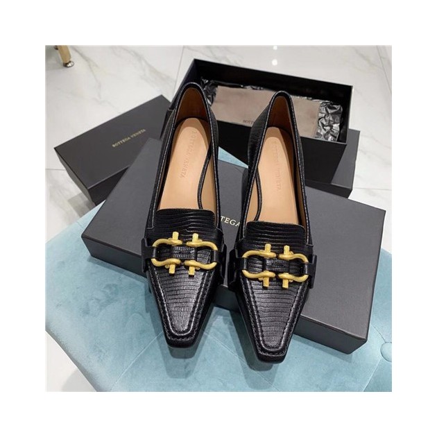 BOTTEGA VENETA 보테가베네타 키튼 힐 송치 가죽 로퍼 굽높이4.5CM  BV90610-4 2020/신상