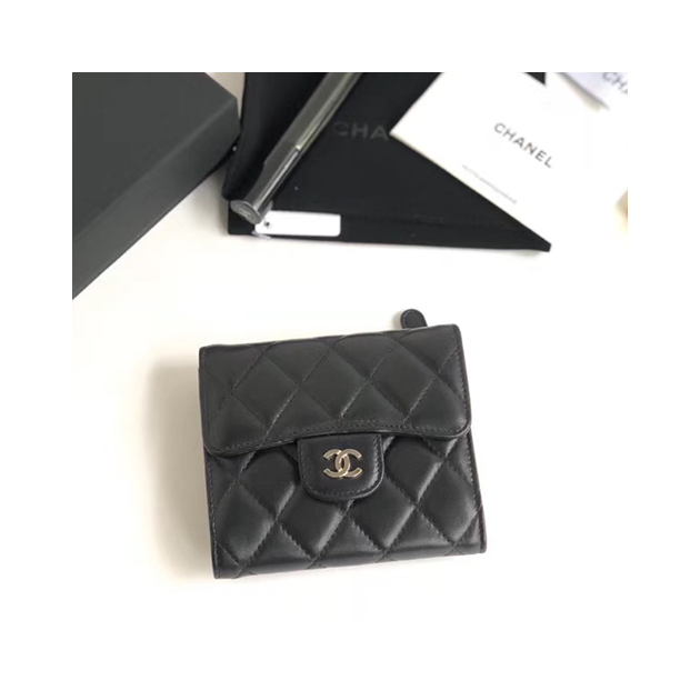 CHANEL 샤넬 지갑 램스킨 AS-5099