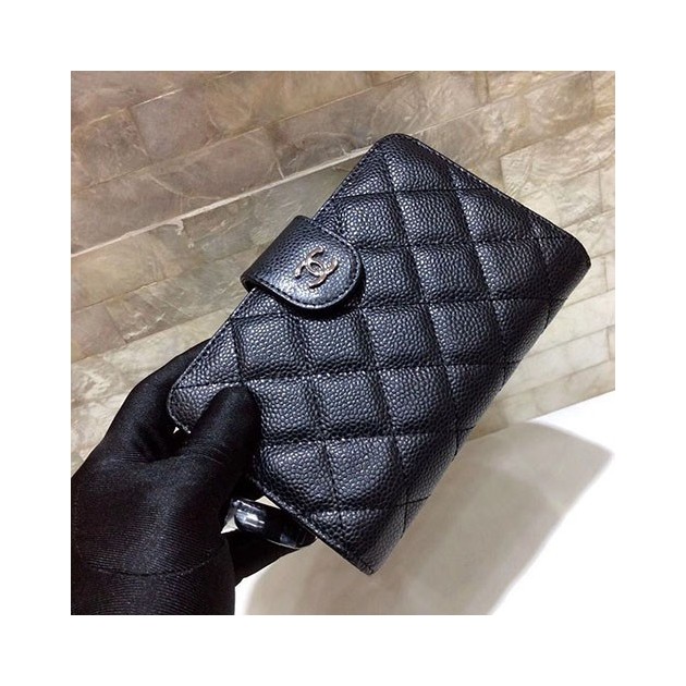 CHANEL 샤넬 지갑 캐비어 은장 AS30211