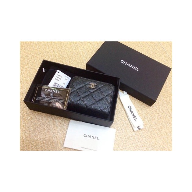 CHANEL 샤넬 캐비어 카드지갑 신상 AS36521