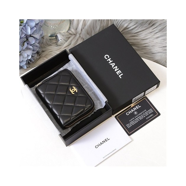 CHANEL 샤넬 램스킨 카드&동전지갑 C0019-1 2020/신상