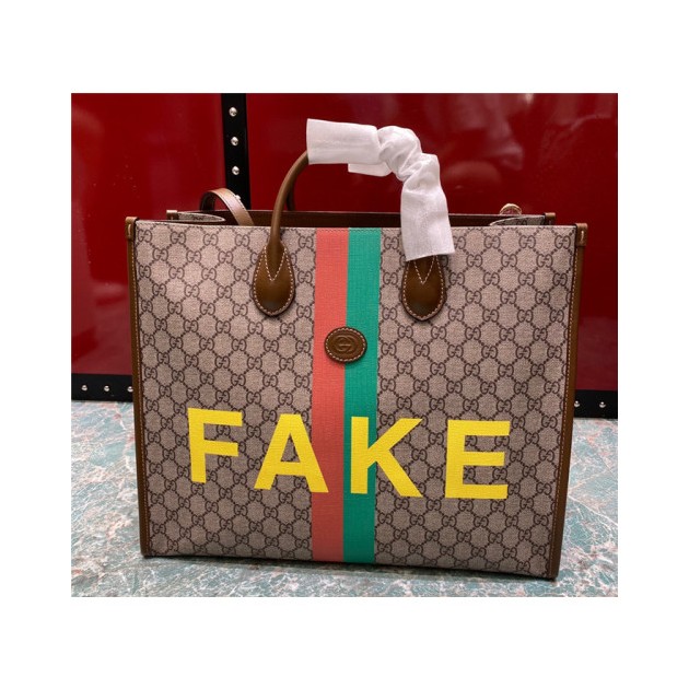 GUCCI 구찌 페이크낫 프린트 라지 토트백 630353 2020/신상