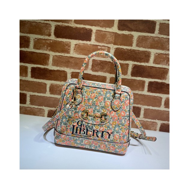GUCCI 구찌 1955 홀스빗 스몰 탑 핸들백 블랙 621220 2020/신상