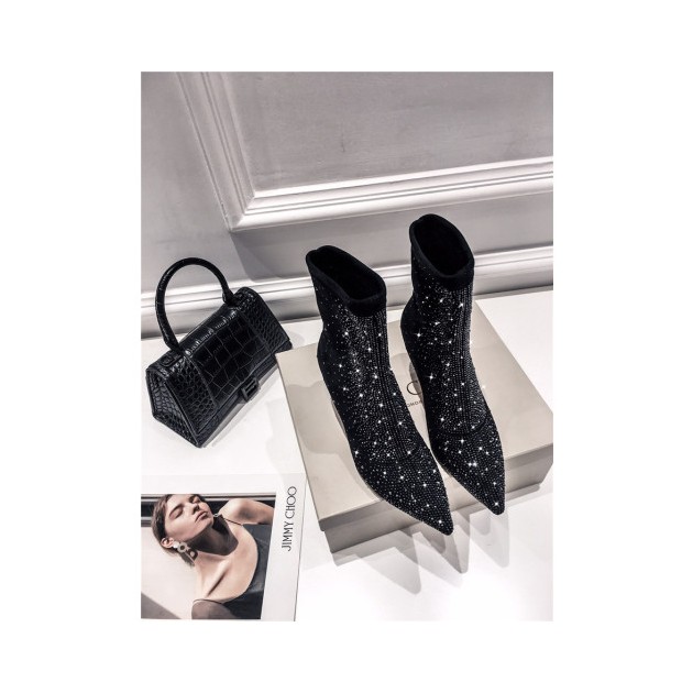 JIMMY CHOO 지미추 여성용 부츠힐 (힐높이7.5CM) J449911 신상