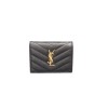 SAINT LAURENT 생로랑 마틀라세 반지갑 (금장/은장)