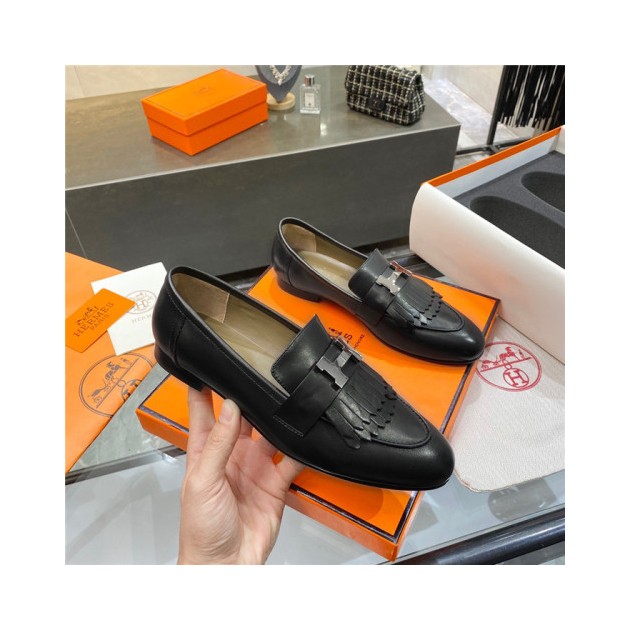 HERMES 에르메스 단화 블랙 H22335
