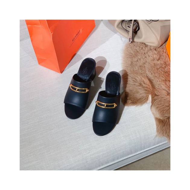 HERMES 에르메스 여성용 뮬 슬리퍼 (굽높이6CM) H47331-2 3COLOR