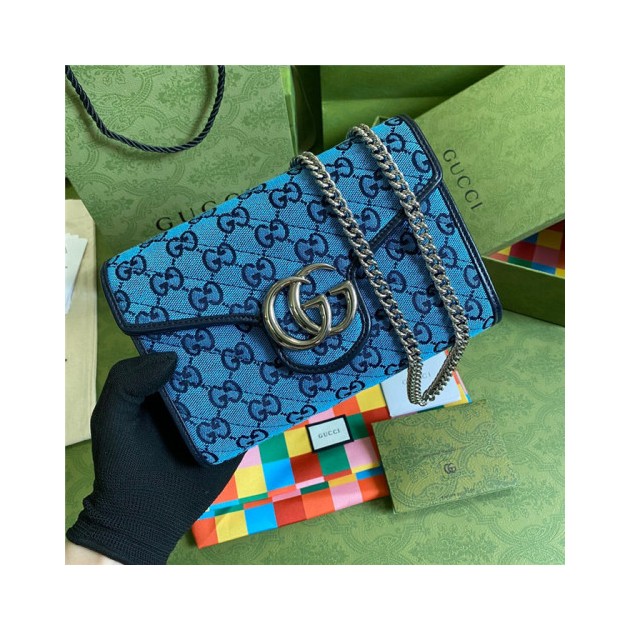 GUCCI 구찌 마몬트 마틀라세 멀티컬러 미니 체인백 474575