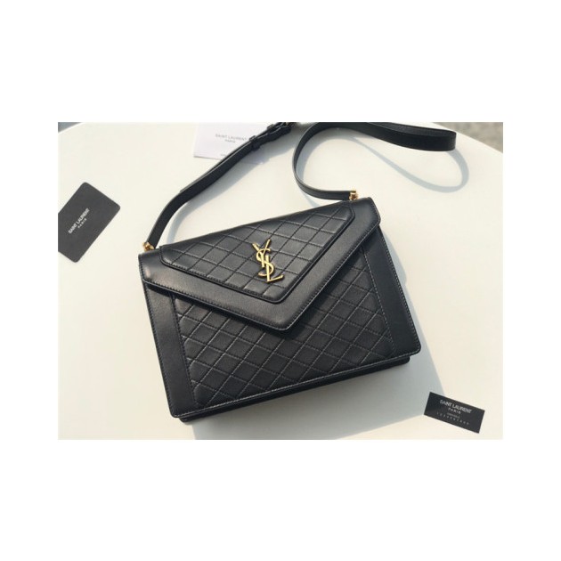 SAINT LAURENT 생로랑 가비 사첼 퀄팅 숄더백 Y668863