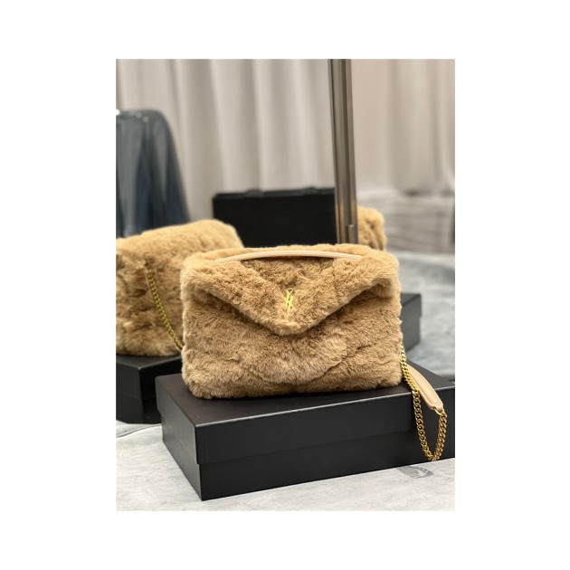 SAINT LAURENT 생로랑 루퍼백 토끼털 Y577476