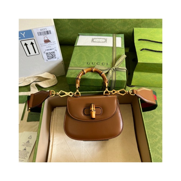 GUCCI 구찌 점보 GG 뱀부 미니 핸드백 686864