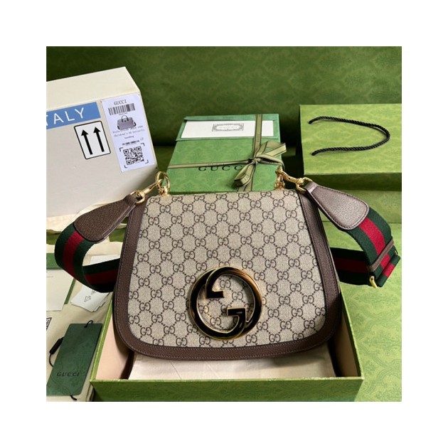 GUCCI 구찌 라운드 인터로킹 G 미디움 숄더백 699210