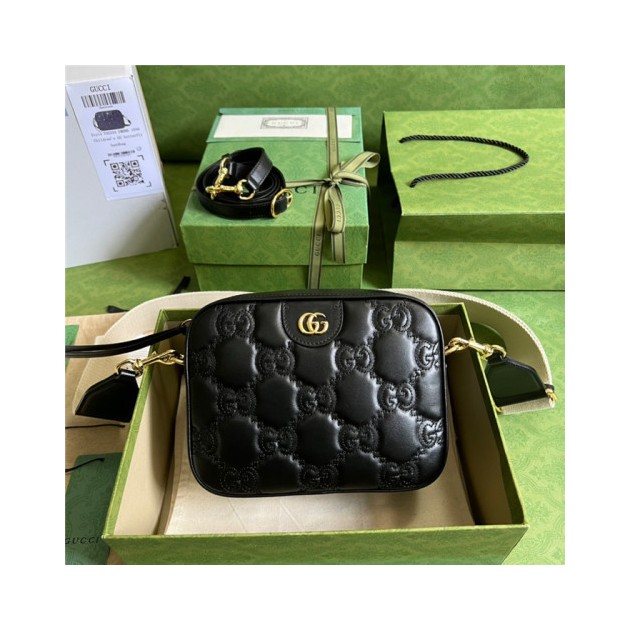 GUCCI 구찌 GG 마틀라세 레더 숄더백 702234