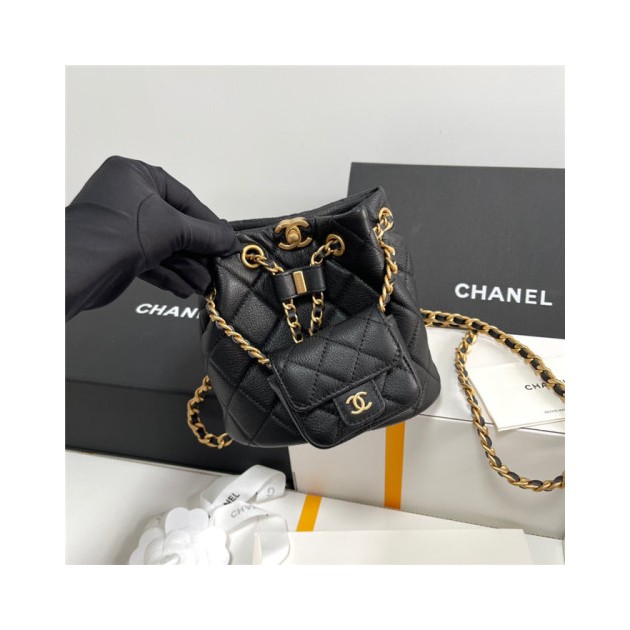 CHANEL 샤넬 백참 버킷 스몰 백팩 AS3947