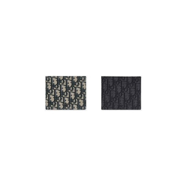 47위 DIOR 디올 오블리크 자카드 반지갑