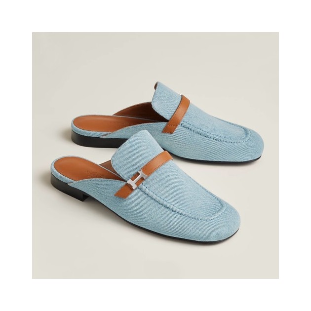HERMES 에르메스 여성 그루피 레더 뮬