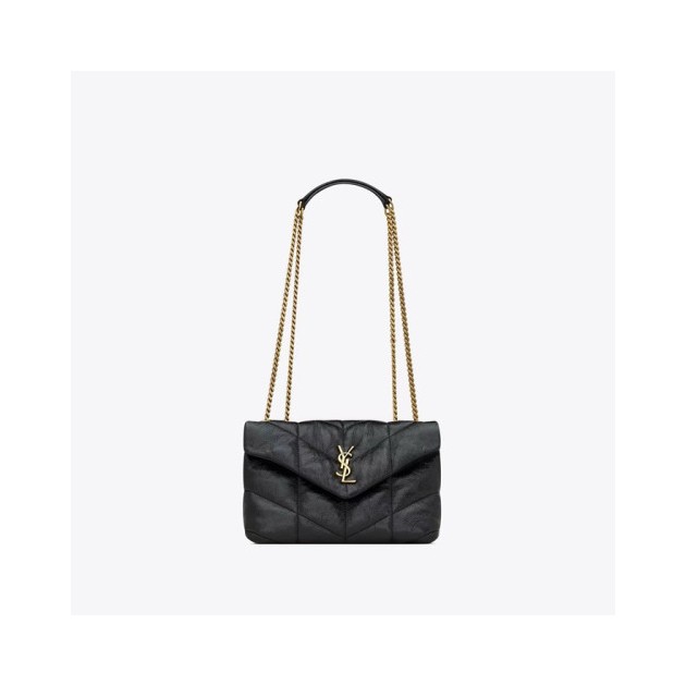 SAINT LAURENT 생로랑 여성 루루 푸퍼 퀄팅 체인백