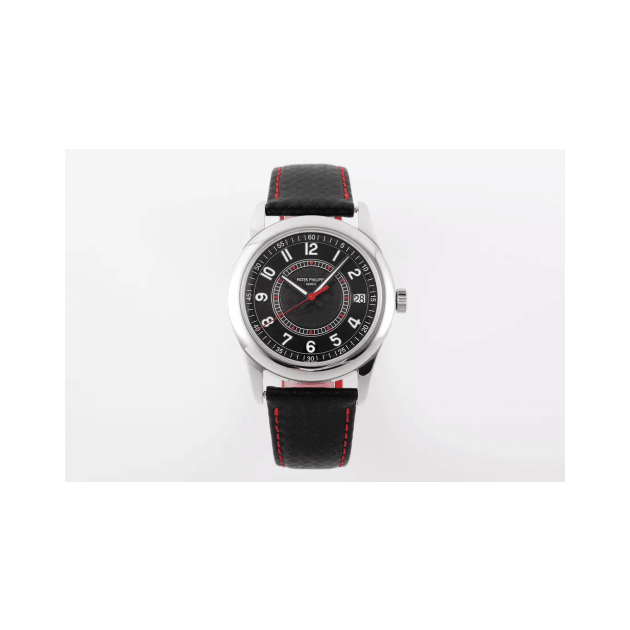 PATEK PHILIPPE 파텍필립 칼라트라바 6007 블랙 다이얼 블랙 스트랩