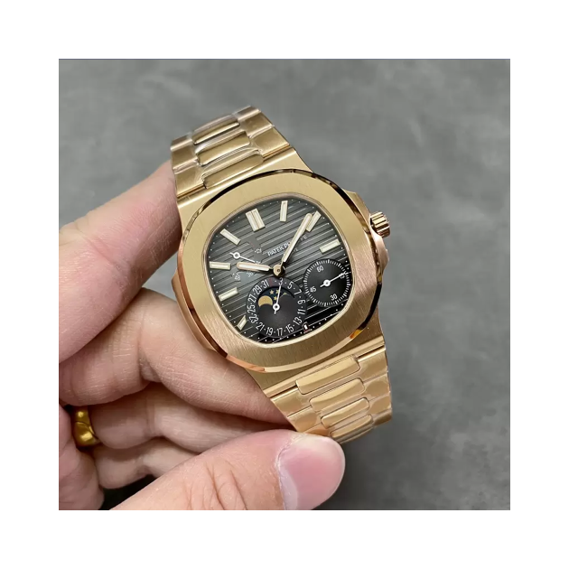PATEK PHILIPPE 파텍필립 노틸러스 골드 문페이즈 금통 5712