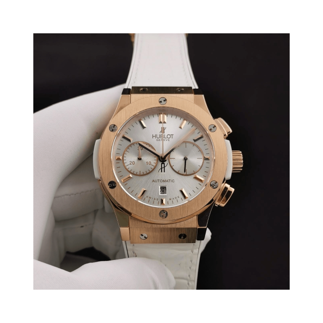 HUBLOT 위블로 클래식 퓨전 금통 화이트다이얼 521.OX.2611.LR