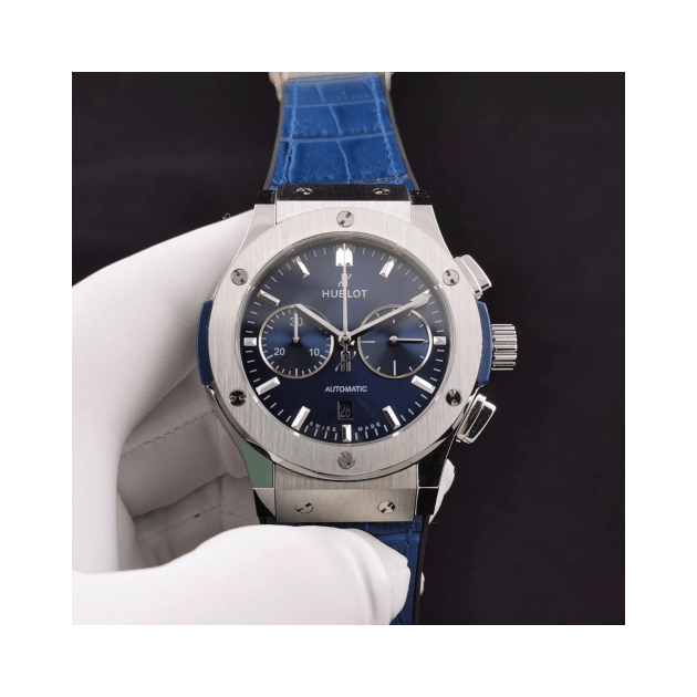 HUBLOT 위블로 클래식 퓨전 티타늄 블루 선레이 다이얼 521.NX.7170.LR