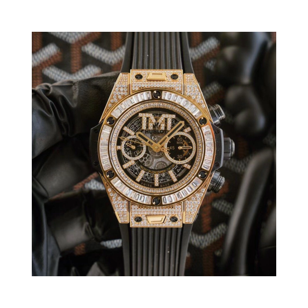 HUBLOT 위블로 빅뱅 유니코 TMT 옐로우골드 풀다이아 441.OX.9910.LR.0999