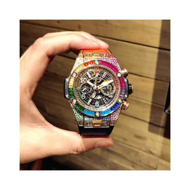 HUBLOT 위블로 빅뱅 유니코 킹골드 레인보우 441.OX.9910.LR.0999