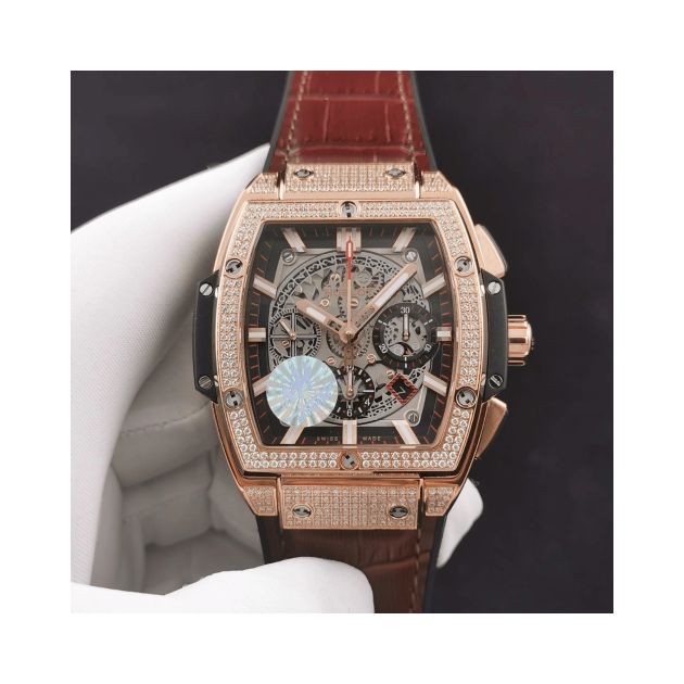 HUBLOT 위블로 스피릿 오브 빅뱅 로즈골드 풀다이아 601.OX.0183.LR.1704