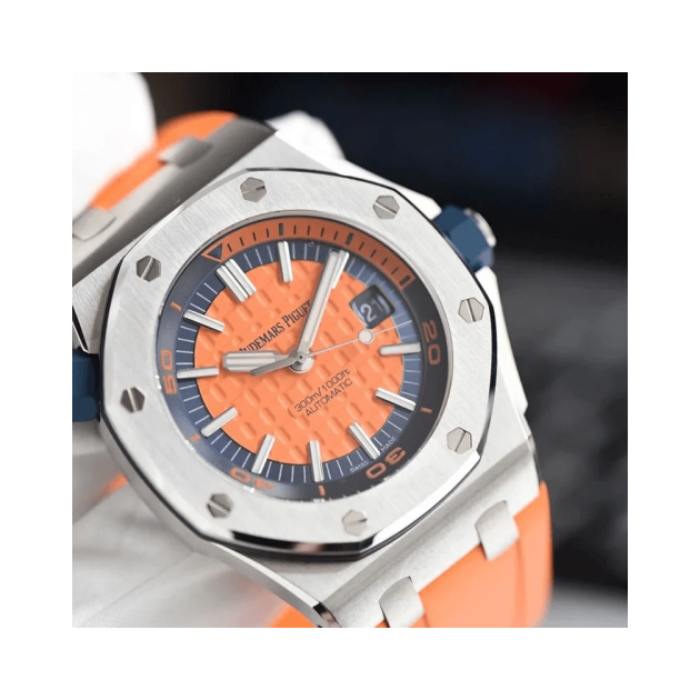 AUDEMARS PIGUET 오데마피게 로얄오크 오프쇼어 다이버 오렌지 러버밴드