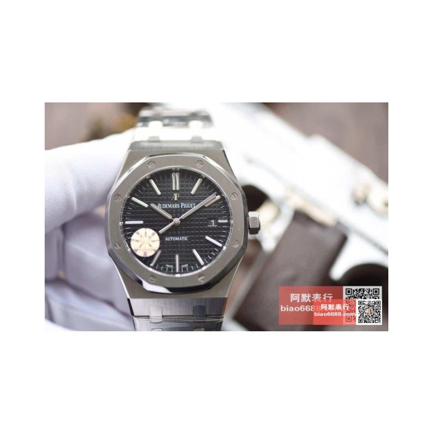 AUDEMARS PIGUET 오데마피게 로얄오크 스틸 블랙다이얼