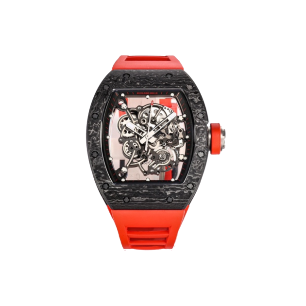 RICHARD MILLE 리차드밀 블랙 카본 뚜르비옹 러버밴드 레드 RM-055 (2color)