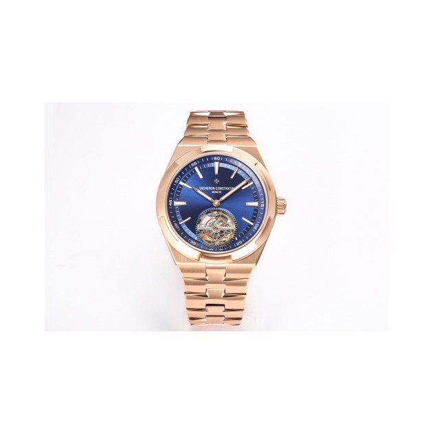 VACHERON CONSTANTIN 바쉐론 콘스탄틴 오버시즈 로즈골드 청판 투르비용 6000V