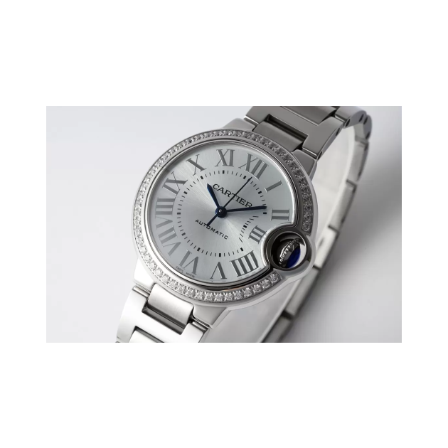 CARTIER 까르띠에 발롱 블루 드 까르띠에 다이아 베젤 33mm W4BB0028
